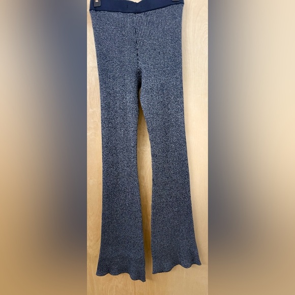 Scotch & Soda Navy And Silver “Quinn” Ribbed Knit Pants - Picture 14 of 16